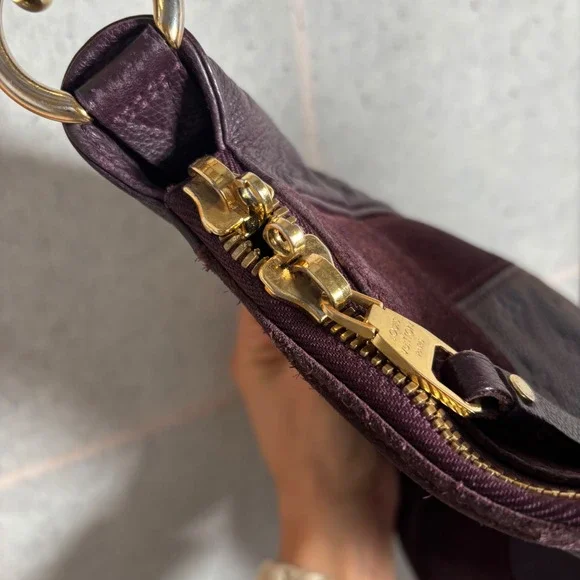 Auth Louis Vuitton Monogram Empreinte Audacieuse PM Shoulder Bag Purple LV 2669N